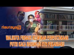 POJOK BACA DIGITAL RTH PUTRI KACA MAYANG PEKANBRU DIRESMIKAN